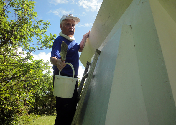 平成29年10月15日慰霊碑の清掃活動⑤