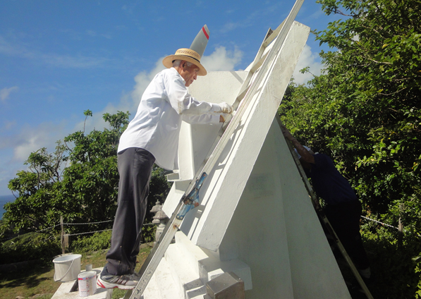 平成29年10月15日慰霊碑の清掃活動⑥