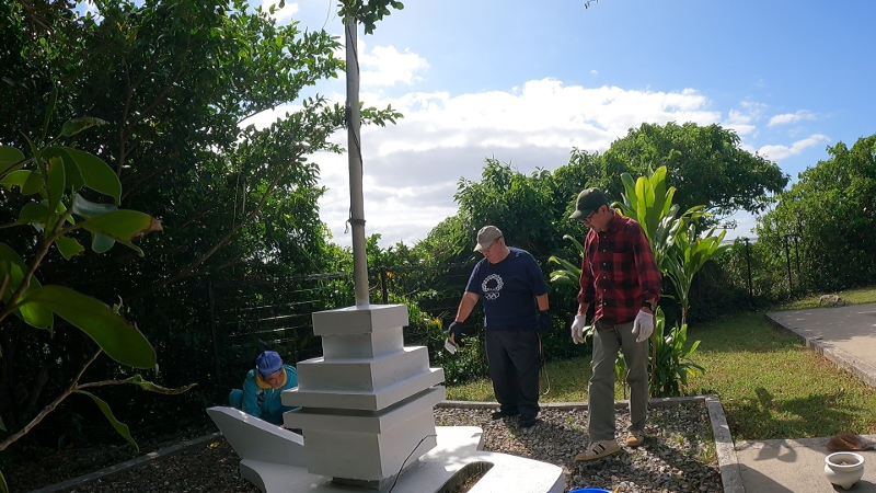 令和４年10月25・26日 慰霊碑の清掃活動⑤