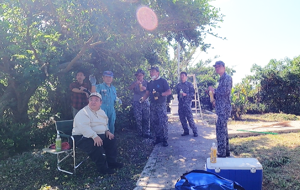 令和５年10月18日 慰霊碑の清掃活動④