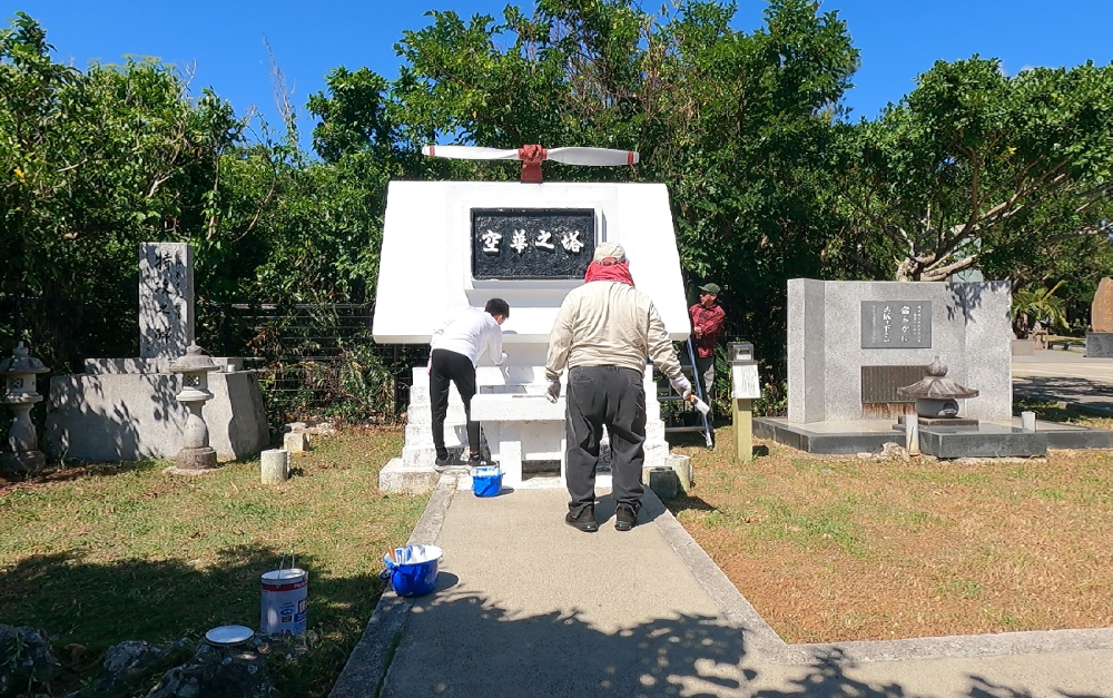 令和５年10月18日 慰霊碑の清掃活動⑦