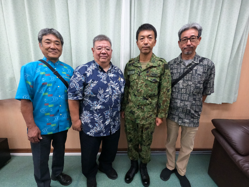 陸上自衛隊　八重瀬分屯地司令表敬訪問