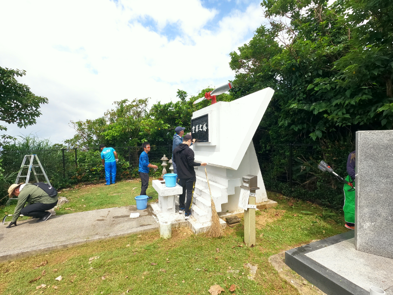 令和6年5月11日 慰霊碑の清掃活動⑬