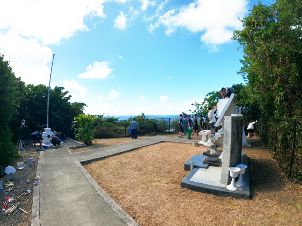 令和７年１０月慰霊碑周辺の清掃と慰霊碑塗装作業①-17