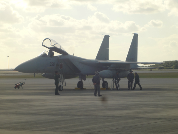 航空自衛隊南西航空方面隊第9航空団第204飛行隊長の機動飛行の準備