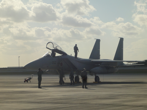 航空自衛隊南西航空方面隊第9航空団第204飛行隊長の機動飛行の準備②