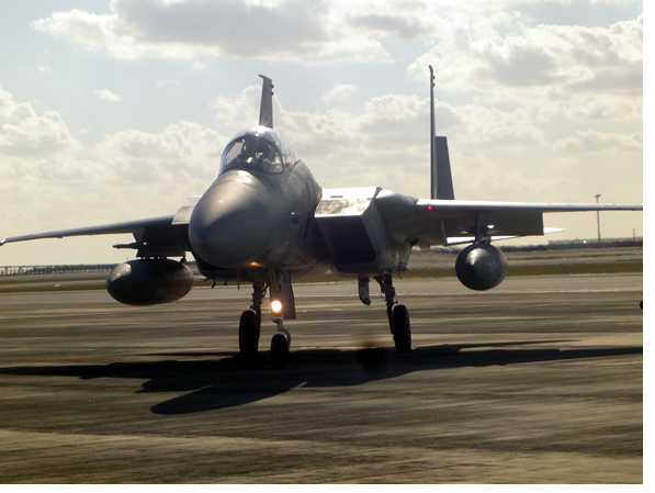 航空自衛隊南西航空方面隊第9航空団第204飛行隊長の機動飛行の準備⑤