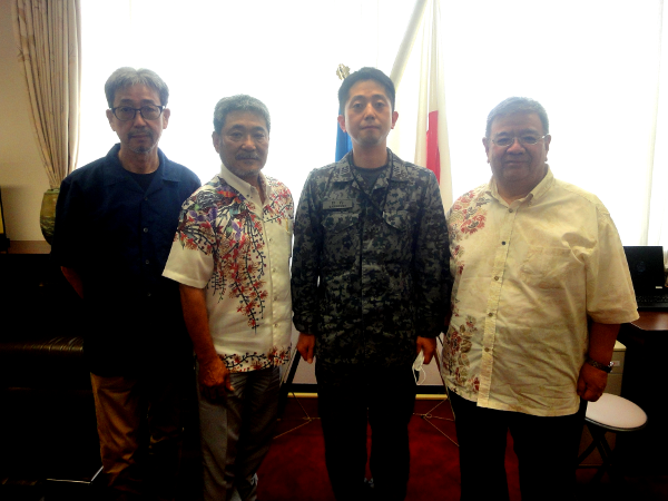 与座岳分屯基地司令表敬訪問