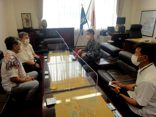 与座岳分屯基地司令表敬訪問②