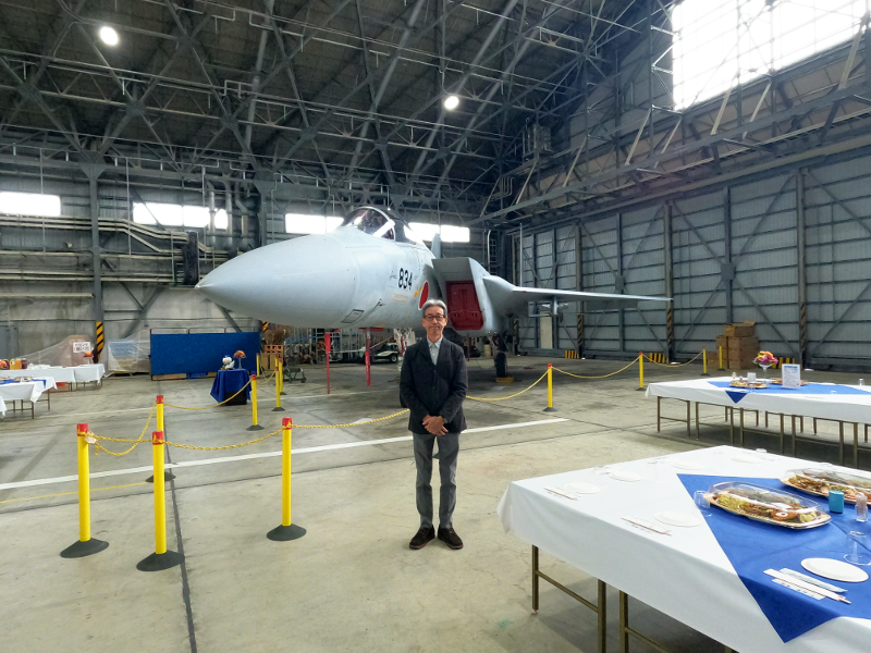 根路銘会長から宮野も記念撮影。ありがとうございました。