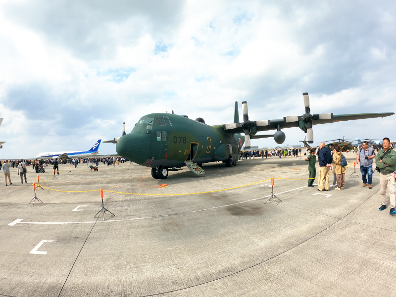 C-130H輸送機展示