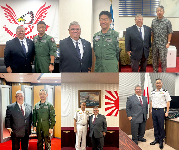 慰霊祭に於ける感謝と清掃作業のお礼の表敬訪問